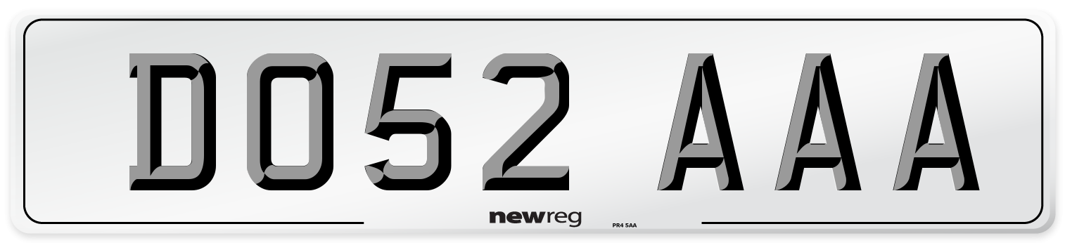 DO52 AAA Number Plate from New Reg
